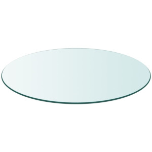 Tablero de mesa de cristal templado redondo 700 mm H