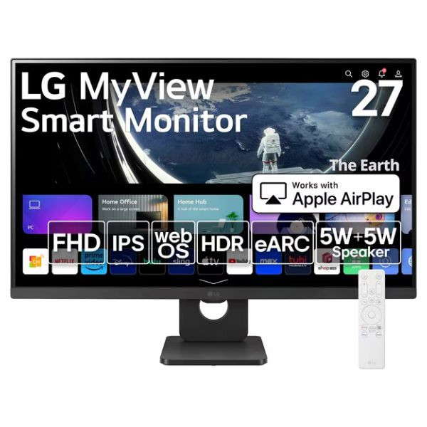 Monitor LG MyView 27" IPS FHD 27SR50F-B preto D