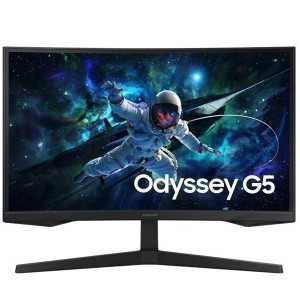 Monitor Gaming SAMSUNG Odyssey G5 32" QHD S32CG552EU curvo negro D