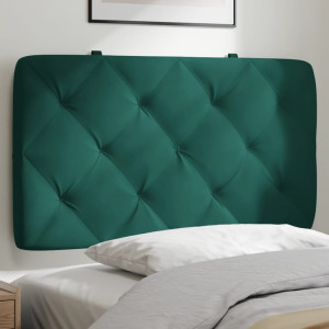 Cabeça de cama acolchada veludo verde escuro 80 cm D