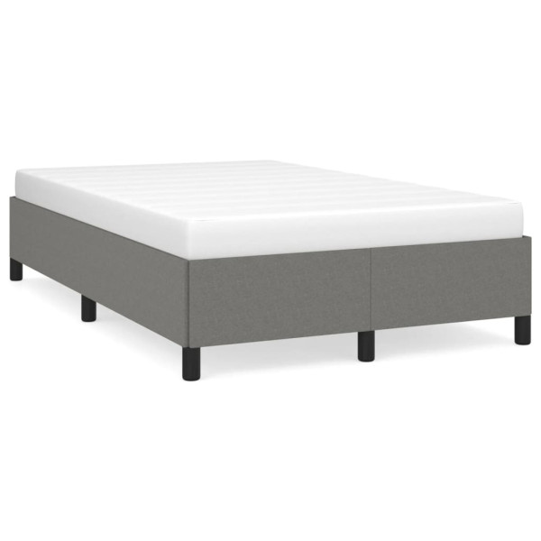 Estrutura de cama em tecido cinza escuro 120x190 cm D