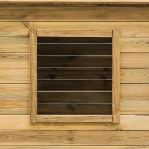 Casa de brincar de exterior 120x120x146 cm madeira de pinho H