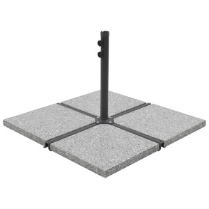 Placa de peso parasol 4 pcs granito cinza 100kg D