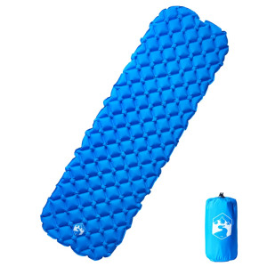 Colchón inflable de camping azul 190x58x6 cm D