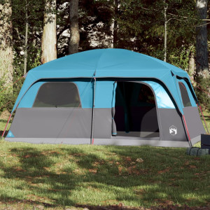 Tenda familiar para 10 pessoas impermeável azul D