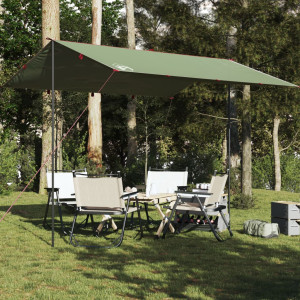 Lona de camping impermeable verde 360x294 cm D