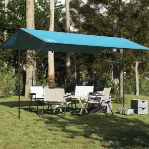 Lona de camping impermeable azul 500x294 cm D