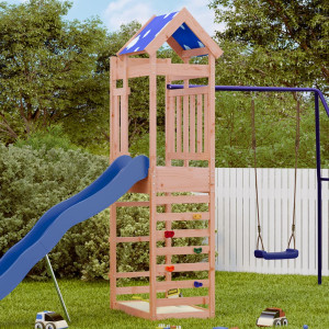 Torre de jogos com parede escalada abeto Douglas 85x52.5x239 cm D