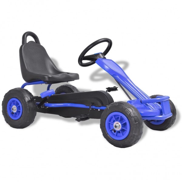 Kart de pedales con neumáticos azul D