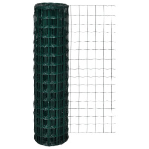 Set de euro valla acero verde 10x1.5 m D