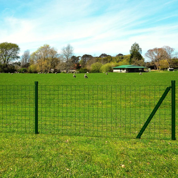 Euro vedação de aço verde 10x1,5 m D