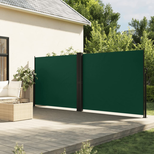 Toldo lateral retrátil verde escuro 160x600 cm D