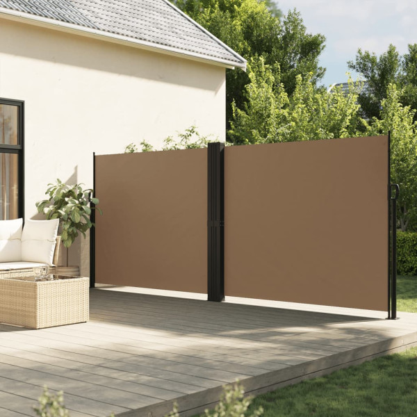 Toldo lateral retráctil gris taupe 160x1000 cm D
