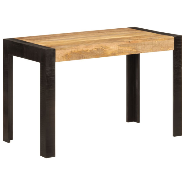 Mesa de comedor madera maciza de mango 120x60x76 cm D