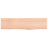 Estante de pared madera de roble tratada marrón claro 40x10x2cm 4