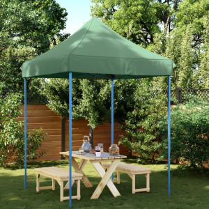 Tenda de festa dobrável pop-up verde 200x200x306 cm D