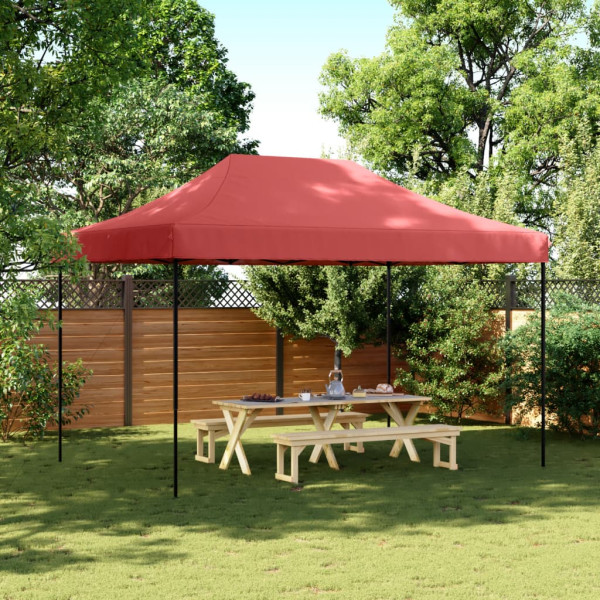 Tienda de fiesta plegable Pop-Up burdeos 410x279x315 cm D