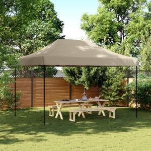 Tenda de festa dobrável Pop-Up Taupe 410x279x315 cm D