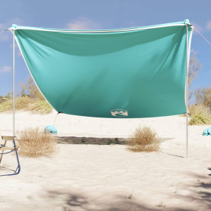 Toldo de praia com âncoras de areia verde 304x300 cm D