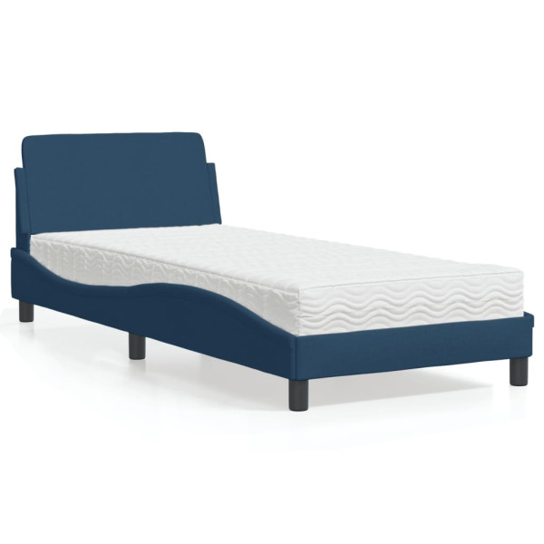 Cama com colchão de tecido azul 80x200 cm D