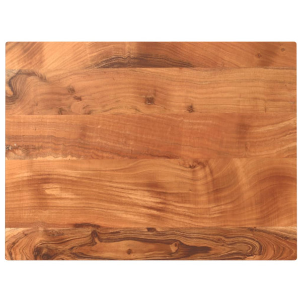 Tablero de mesa rectangular madera maciza acacia 80x60x3.8 cm Tablero de mesa rectangular madera maciza acacia 80x60x3.8 cm D