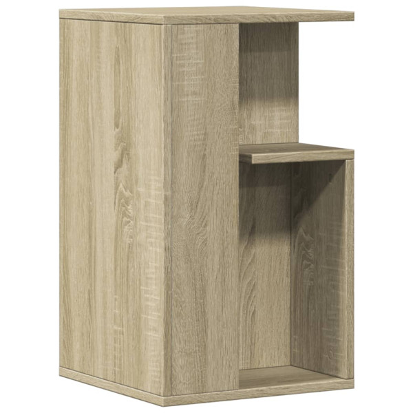 Mesa auxiliar madera de ingeniería roble Sonoma 35x35x60 cm D