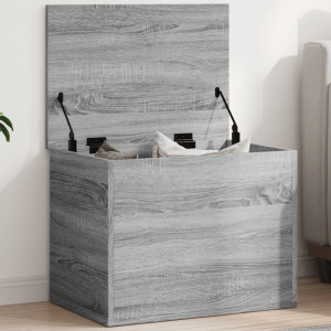 Caja de almacenaje madera de ingeniería gris Sonoma 60x42x46 cm D