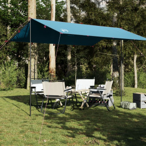 Lona de camping impermeable azul 360x294 cm D