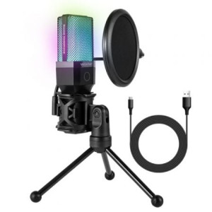 Micrófono woxter mic studio 65 rgb/ usb 2.0 D