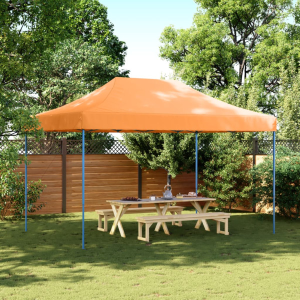 Tenda de festa dobrável pop-up laranja 440x292x315 cm D