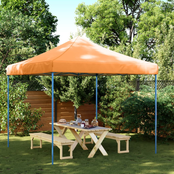 Tenda de festa dobrável pop-up laranja 292x292x315 cm D