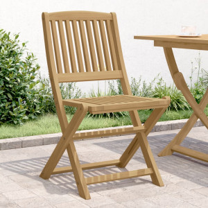 Sillas de jardín plegables 2 uds madera acacia 57x48.5x90 cm D