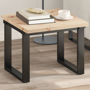 Tablero de mesa cuadrado madera maciza de pino 50x50x2.5 cm D