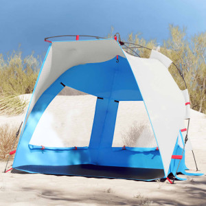 Tenda de praia 2 pessoas à prova d'água abertura rápida azul D