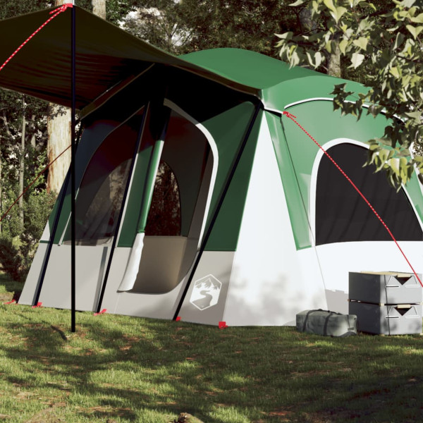 Barraca de acampamento verde impermeável para 5 pessoas D