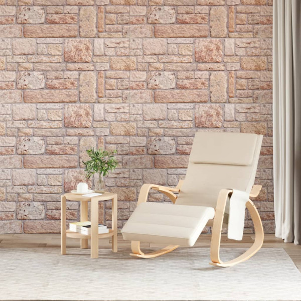 Paneles de pared 3D 10 unidades EPS marrón 100x50 cm D
