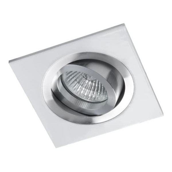 Foco empotrable CLASSIC cuadrado aluminio blanco. Wonderlamp D