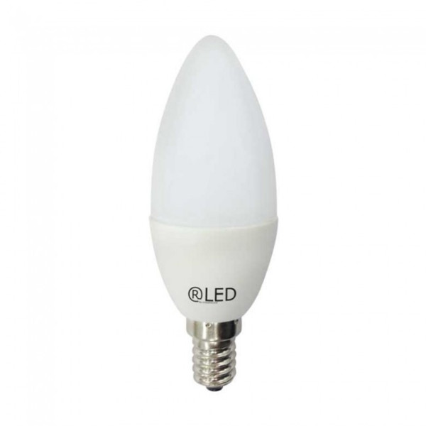 Lâmpada Vela LED E14 luz fria (5,2W) D