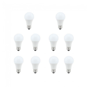 Pack 10 lâmpadas LED padrão E27 (5W - 4200K) D