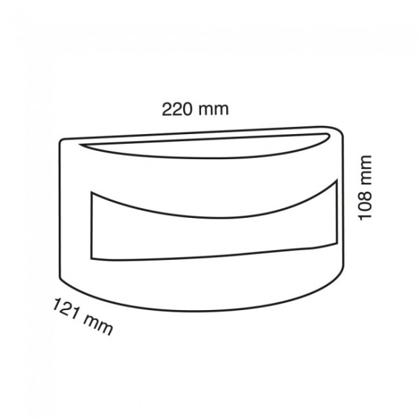 Aplique de exterior Basic Antracita M 5