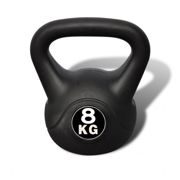 O kettlebell pesa 8 kg D