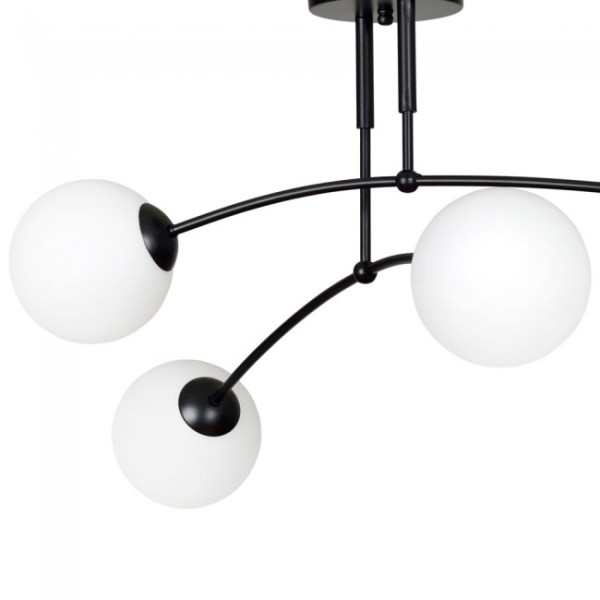 Plafón de techo Mobis Negro (4 luces) M 3