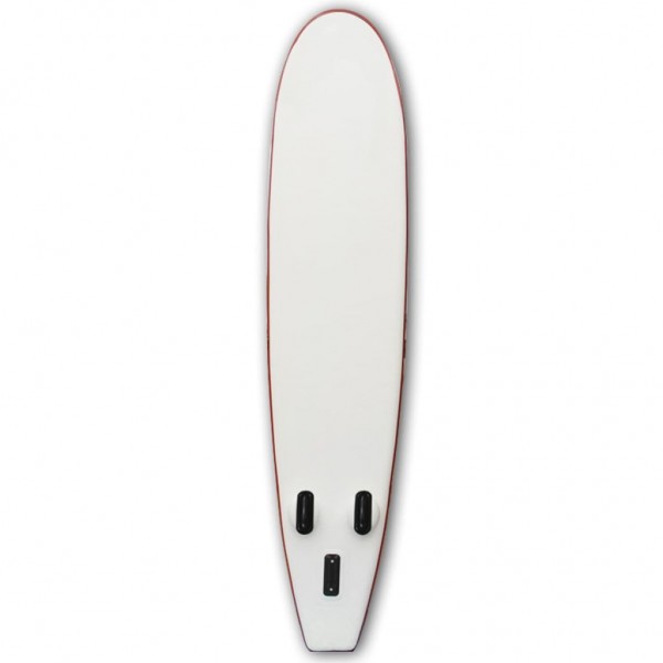 Set de paddel surf tabla SUP inflable rojo y blanco M 4
