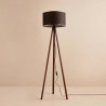 Lámpara de pie trípode Dorio Negro 3