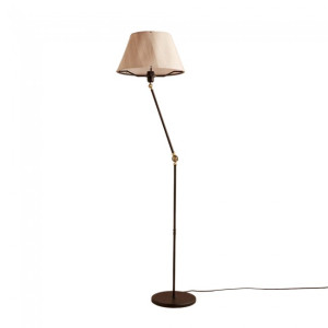 Lámpara de pie orientable Tesira Crema H