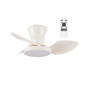 Ventilador de techo LED Milfero Blanco CCT Dim (20W) H