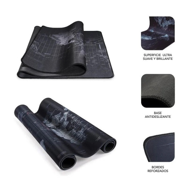 Alfombrilla Subblim 01PUW01 World XL negro M 2