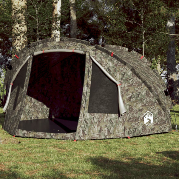 Tenda de pesca para 4 pessoas camouflage impermeável D