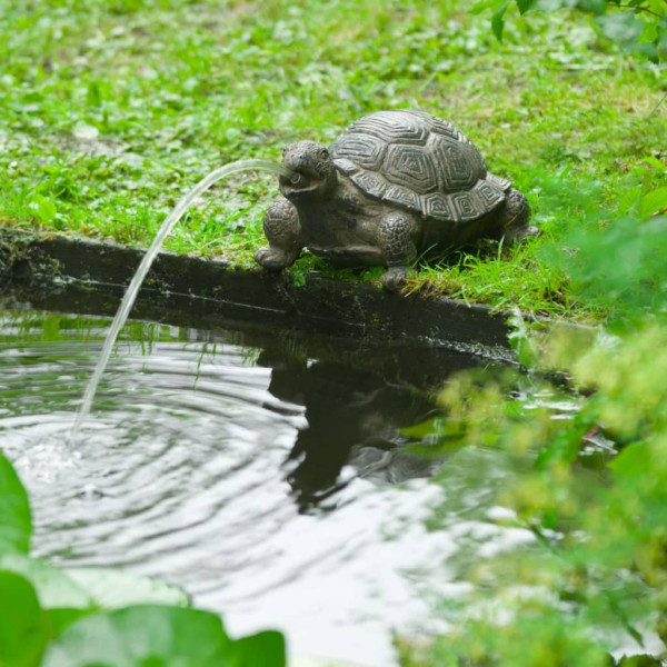 Ubbink Fuente de jardín con chorro y en forma de tortuga D