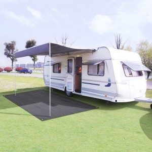 Tapete de tenda 250x400 cm cinza-antracita D